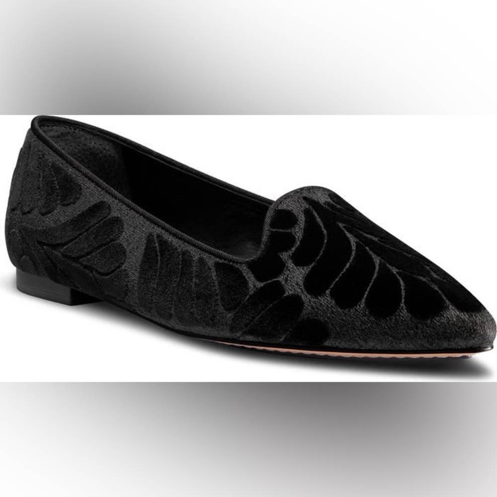 Birdies Black Velvet Loafers